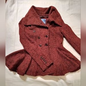 Free people tweed pea coat